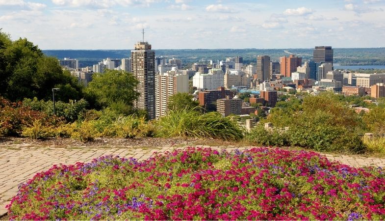 Hamilton-Burlington real estate aerial view