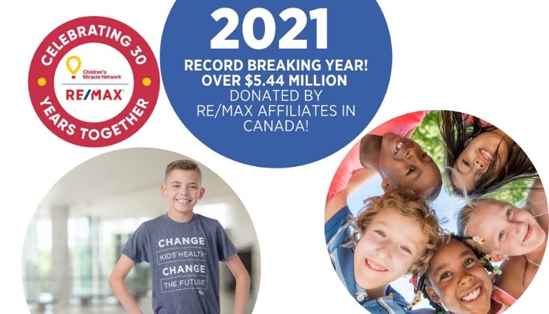 RE/MAX Canada Affiliates Raise Record $5.44M for CMN in 2021