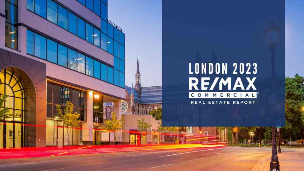 London commercial real estate report with logo